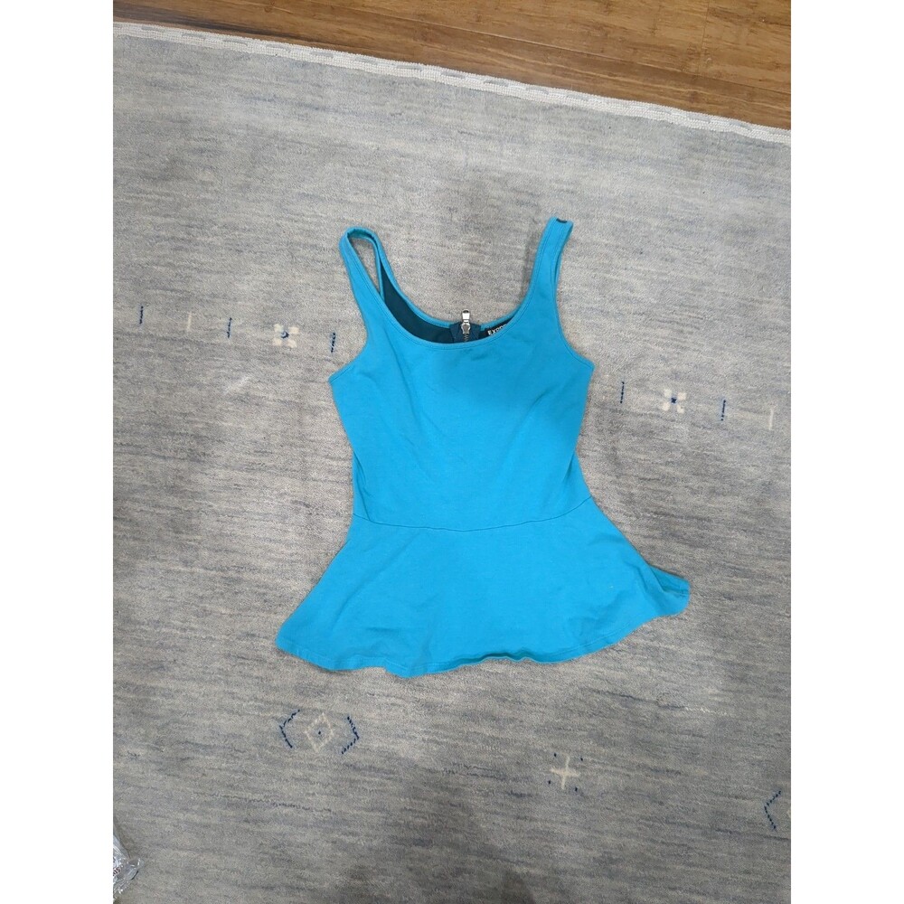 Express Teal XS Peplum Top